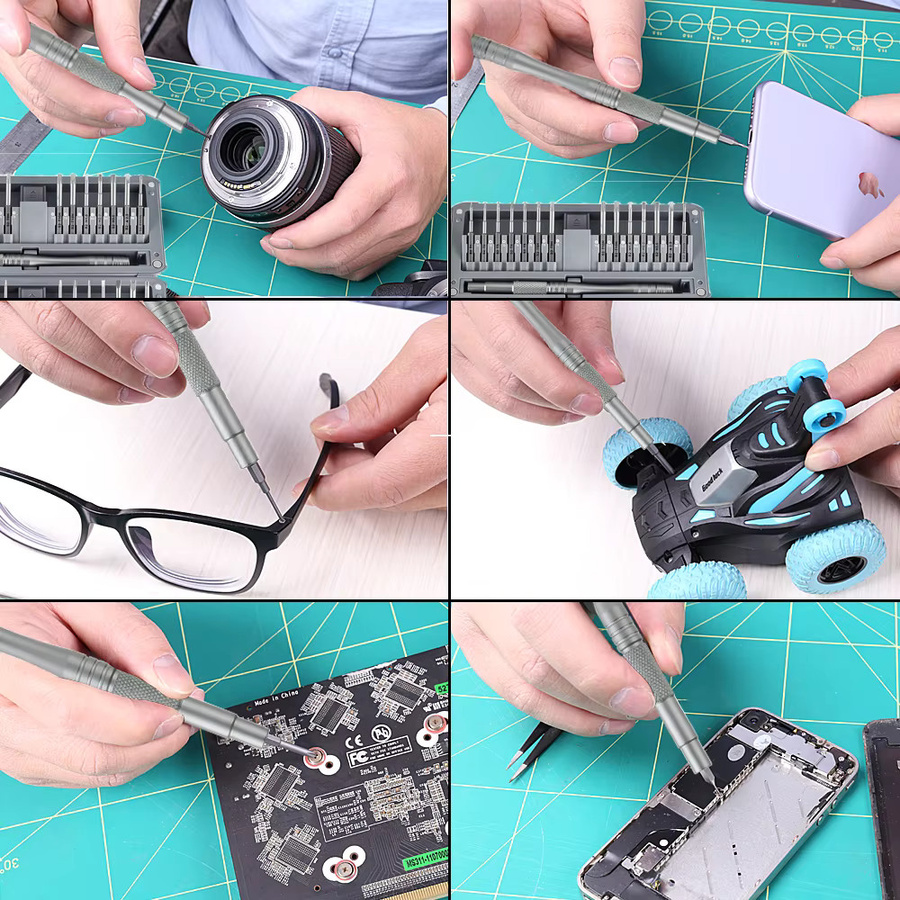 Galacok 30-in-1 Präzisions-Schraubendreher-Set mit magnetischen Bits und Verlängerung für Handy- und PC-Reparaturen - Bild 5