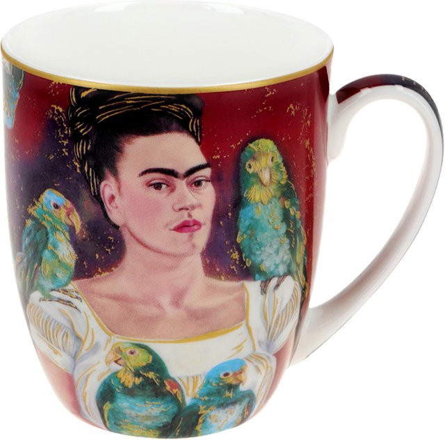 Hanipol Tasse Frida Kahlo aus Keramik und Porzellan, Mehrfarbig, Höhe: 9,0 cm, Breite: 10,0 cm, Tiefe: 8,0 cm - Bild 1