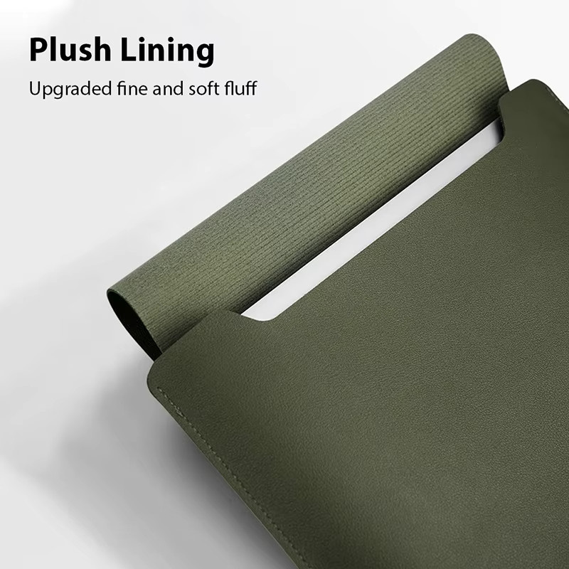 Clyine Business Travel Aktentasche für 11-16 Zoll Laptops in Grün mit PU-Cover Notebook Schutzhülle - Bild 4
