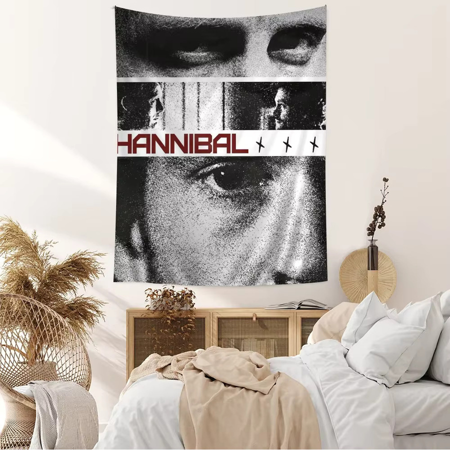 H-Hannibal Wandteppich im böhmischen Design, japanischer Wandbehang für dein Wohnzimmer, Multicolor - Bild 2