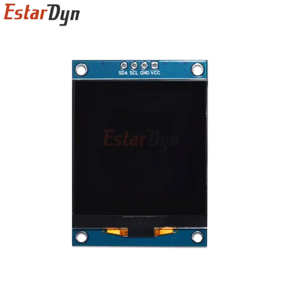 EstarDyn 1,5 Zoll SH1107 OLED-Displaymodul mit 128x128 Pixeln und I2C 4-Pin Anschluss für ESP32 und Raspberry Pi - Bild 2