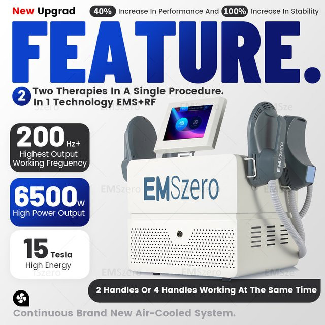 EMSZERO PRO 6500W NEO Hi-EMT Schlankheitsmaschine zur Körperformung und Beckenboden-Muskelstimulation in Weiß - Bild 1
