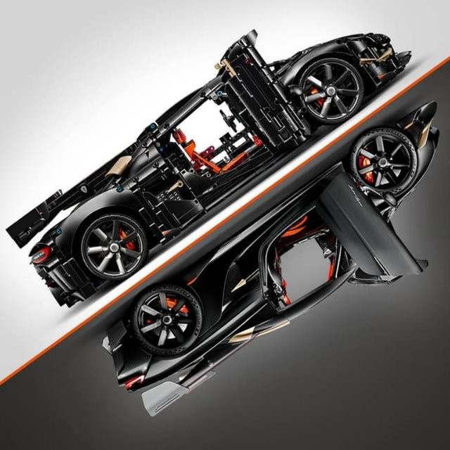 Hot Toys Technisches Rennauto, Bausteine, Schwarz, 18+ - Bild 1