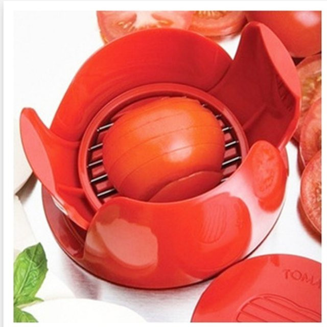 Amica Küchenhelfer Tomatenschneider und Schäler in Rot aus Kunststoff - Bild 1