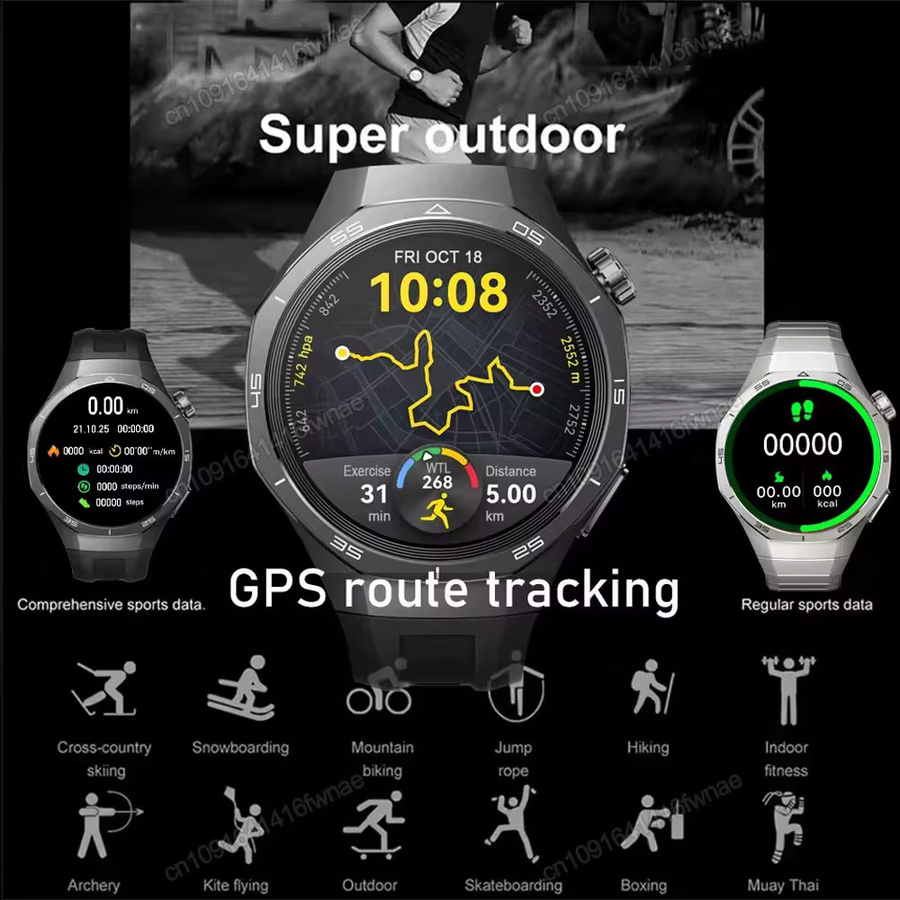 Ola Esporte Smartwatch, Silber, Herren, GPS, Bluetooth, Wasserdicht - Bild 4
