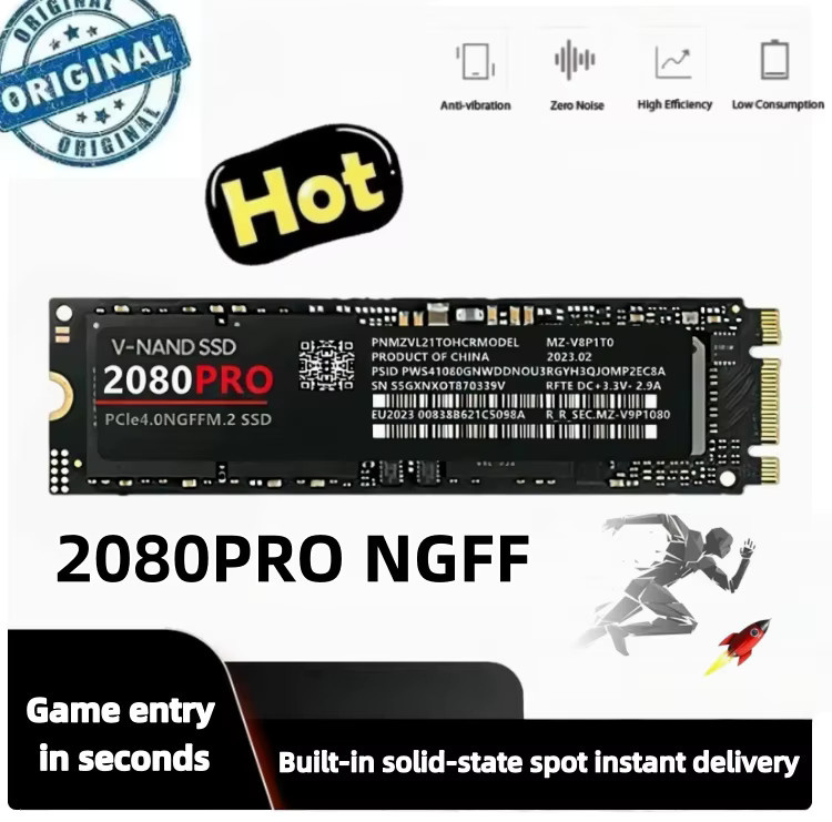 2080Pro M.2 NVMe SSD 1TB Interne Festplatte in Schwarz für Ultrabooks und Tablet-Computer - Bild 2