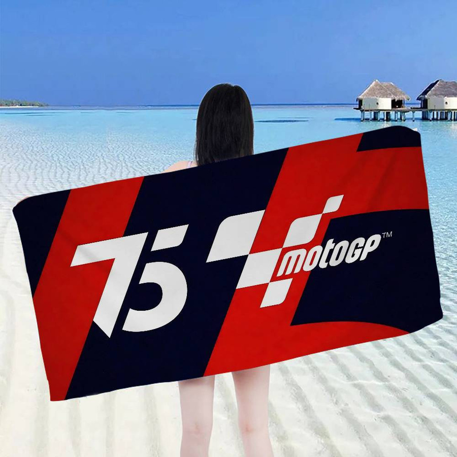 Ka Chen Muda Moto GP Strandtuch für Mädchen, buntes Mikrofaser Badetuch, schnelltrocknend und sandfrei, B: 102 cm, H: 193 cm - Bild 5