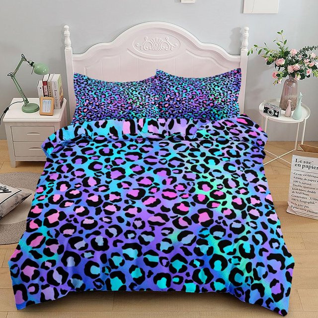 Binchi Outdoor Product Bettwäsche-Set mit Leoparden-Print aus Mikrofaser, Mehrfarbig, B/H: 200 x 200 cm - Bild 1