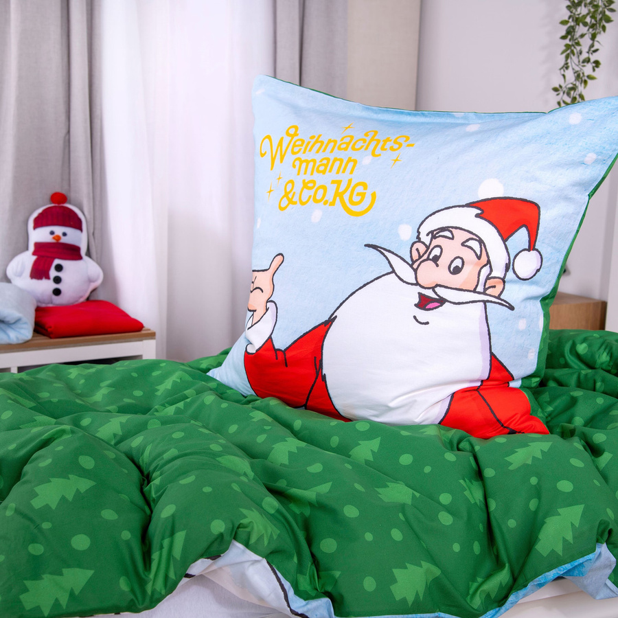 Baby Best Flanell Wende-Bettwäsche Weihnachtsmotiv für Babys, Baumwolle, B/H: 135 x 200 cm und Kissenbezug B/H: 80 x 80 cm - Bild 2