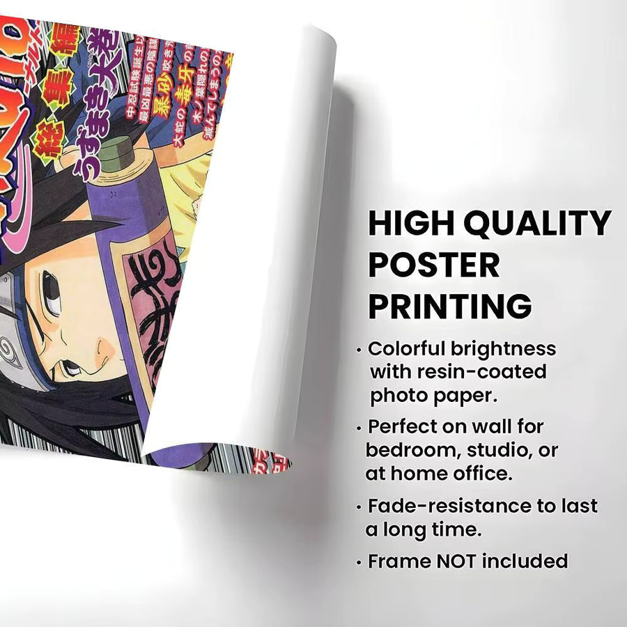 Naruto Anime Wandkunstdruck als illustriertes Poster in Mehrfarben - Bild 3
