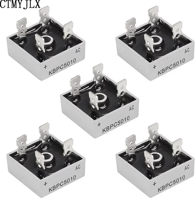 5er Set KBPC5010 Brückengleichrichter Dioden 50A 1000V für DIY Elektronik-Komponenten - Bild 1