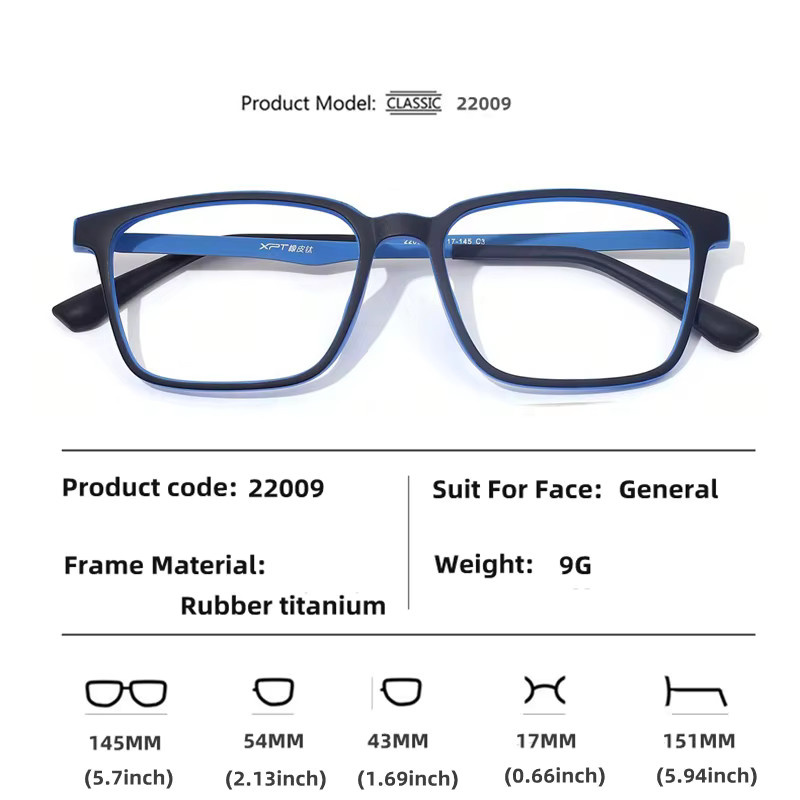 LOERHUNAR Korrektionsbrille, quadratisch, TR90, Vollrand, Unisex, Blaulichtfilter - Bild 2