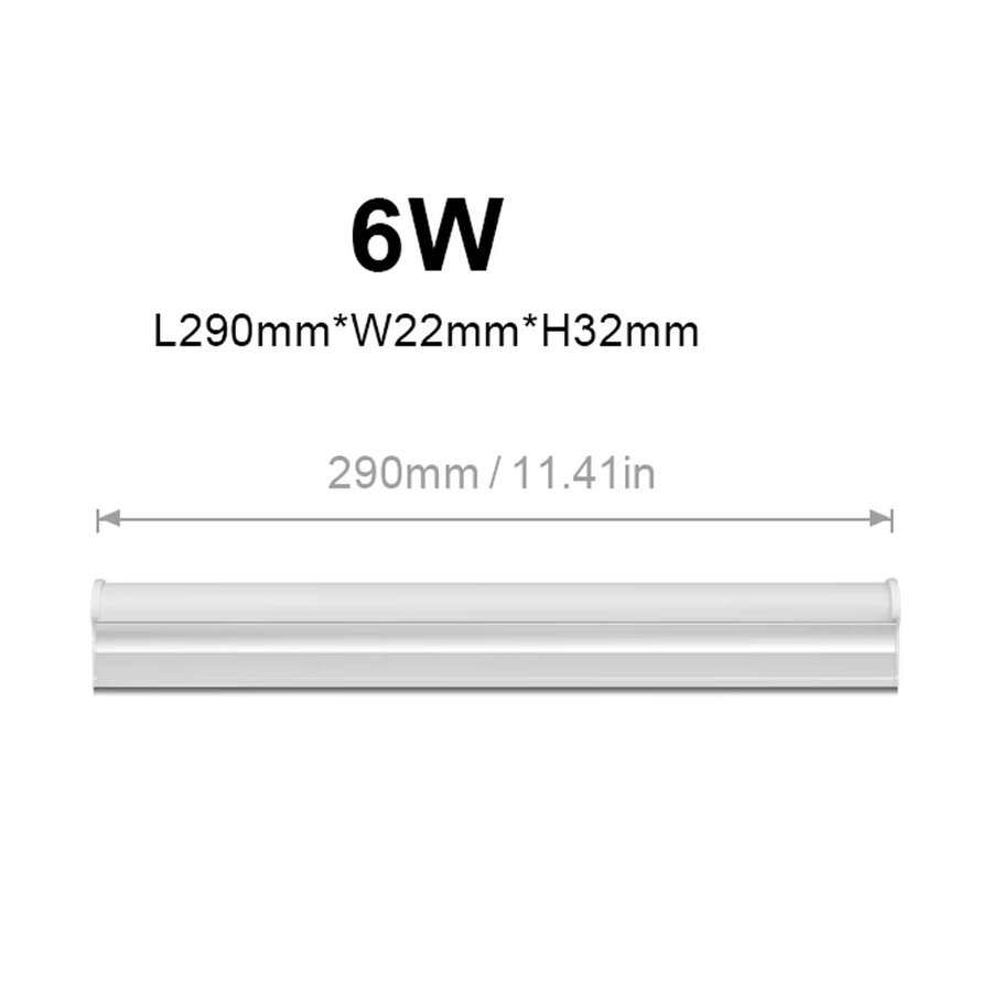 Lcamaw LED Schreibtischlampe T5 in Weiß für Home Office und Bücherregale, Warmweiß, Länge: 29 cm - Bild 2
