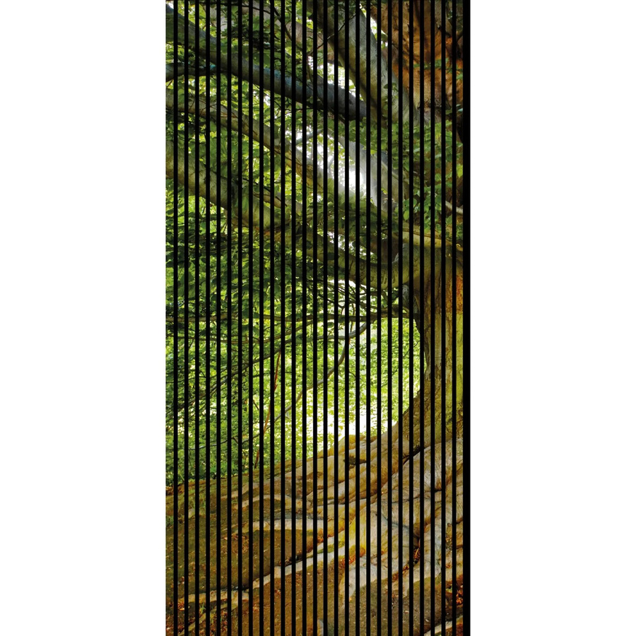 FN Acustico Akustikplatte Baum mit PET und MDF Folierung, Bunt, B/T/H: 113,3 x 1,9 x 240 cm - Bild 2