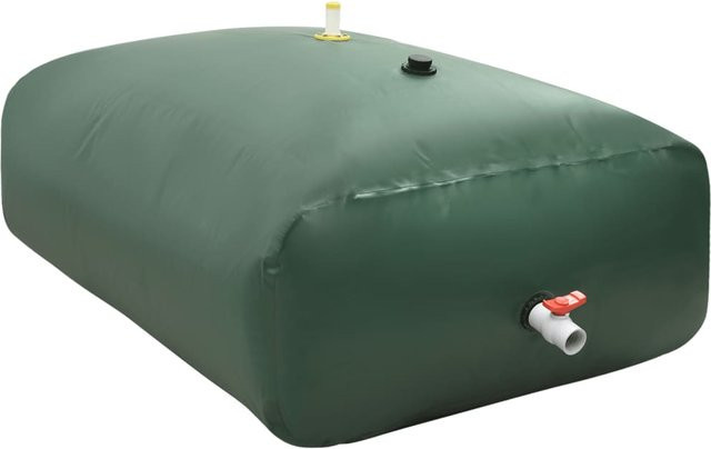 Vidaxl Regenwassertank aus PVC mit Hahn, faltbar, 5000 l - Bild 1