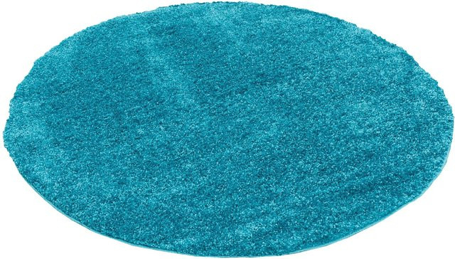 Pergamon Hochflor Langflor Teppich Aloha Türkis Rund Durchmesser: 150 cm - Bild 1