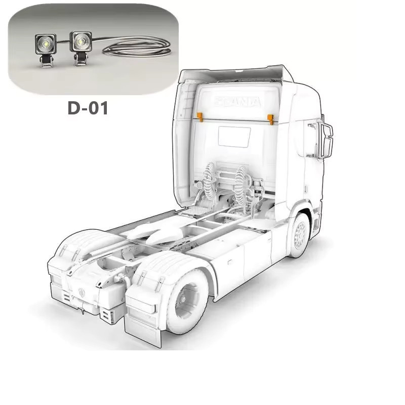 Tamiya Lkw Scheinwerfer Ausrüstung, Zubehör, mit Led Lichter - Bild 4