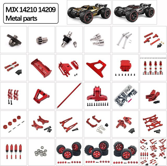 MJX Hyper Go 14210 14209 1/14 Upgrade-Komponenten, Metall-Antriebswelle, Getriebe, Differential, Arm, Spurstange, Stoßdämpfer-Teile - Bild 1