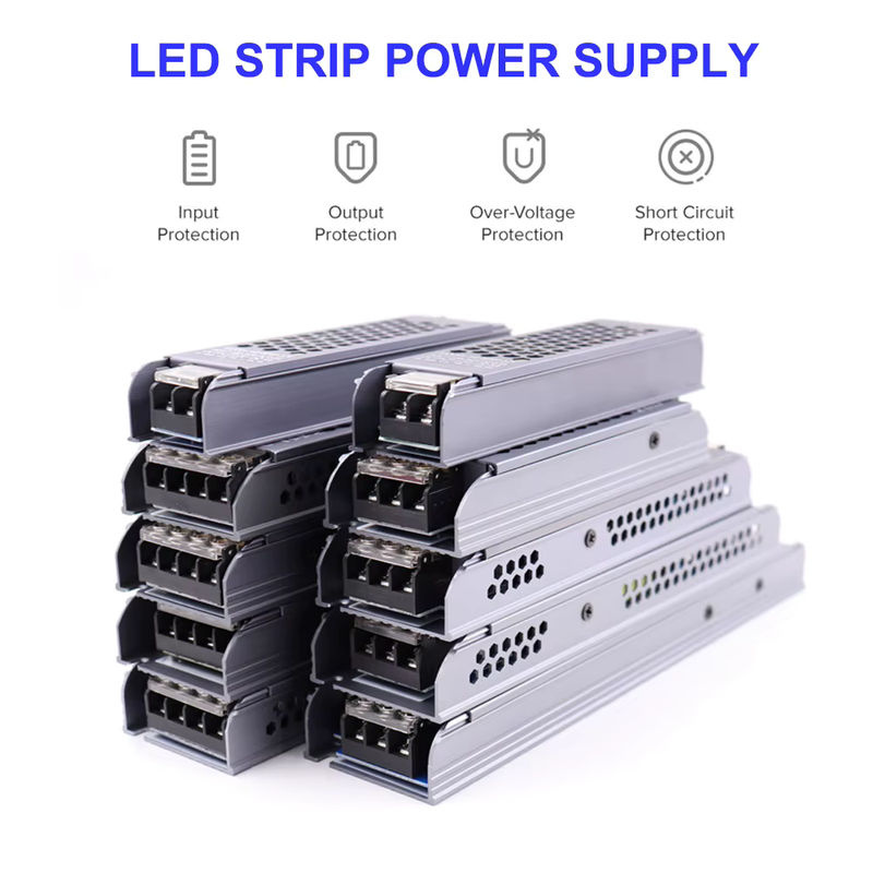 cooleeon LED-Treiber Netzteil AC/DC Transformator für LED-Streifen und Glühbirnen 60W 12V 24V aus Aluminium - Bild 3