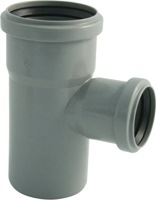 Marley HT-Einfachabzweig 87 Grad DN 110/75 in Grau - Bild 1