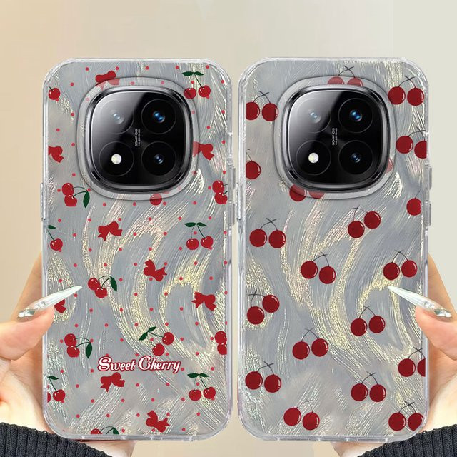 Handyhülle mit Kirschmuster für Xiaomi Redmi Note und diverse Modelle in Multicolour - Bild 1