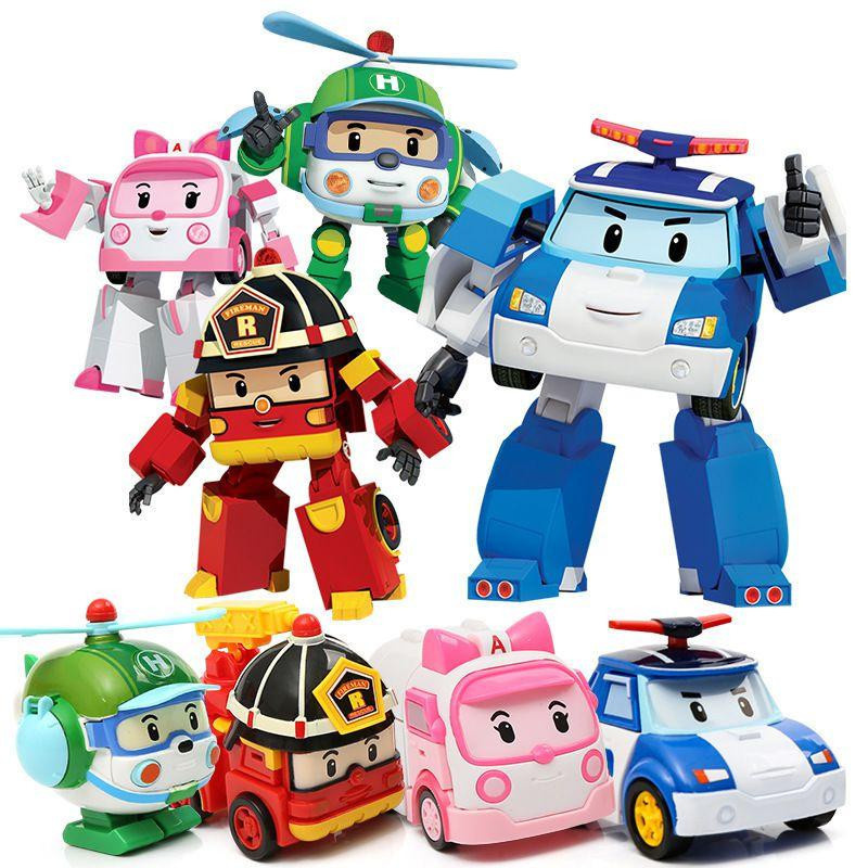 Robocar Poli Spielzeugauto Perley + Haley mit Rückziehmotor und Actionfigur - Bild 2