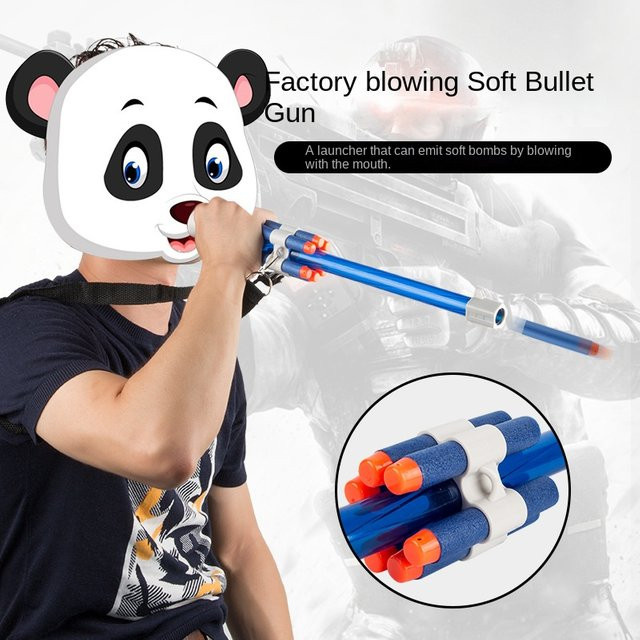 MYGVN Softbullet-Launcher Blasrohr Blue - Bild 1
