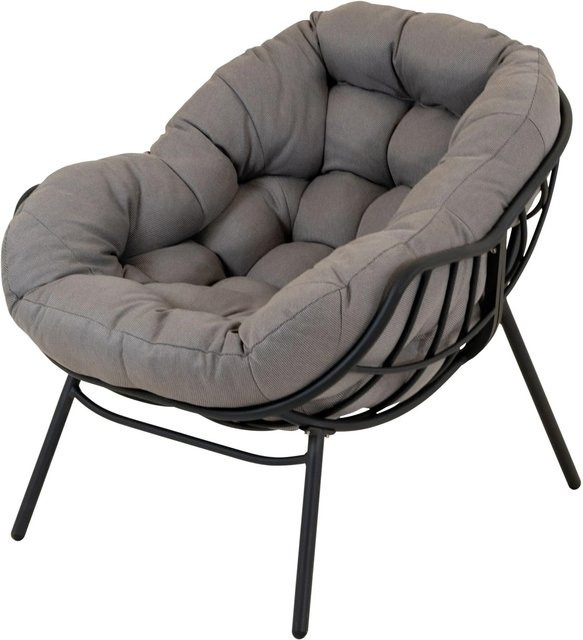 Lesli Relaxstuhl Cozy Aluminium in Stone, B/T/H: 97 x 101 x 93 cm - Bild 1