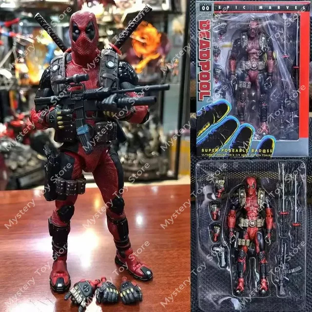 Kaiyodo Amazing Yamaguchi Revoltech Deadpool Actionfigur, Marvel - Bild 1