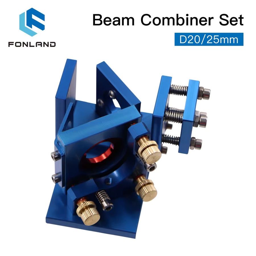 FONLAND Laserstrahl-Kombinierer Set mit Halterung und blauem Laserpointer für CO2-Laser-Gravur- und Schneidemaschinen, 20mm ZnSe - Bild 3