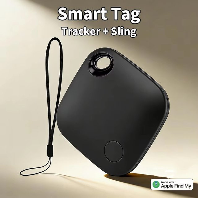 Vivilife IOS Tracker in Schwarz für die Apple Find My App, tragbarer Anti-Verlust MFI-Gegenstandfinder und Ortungsgerät - Bild 1