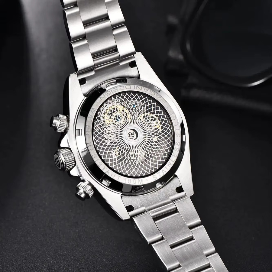 PAGANI DESIGN Armbanduhr Automatik, Edelstahl, Schwarz, Herren - Bild 5