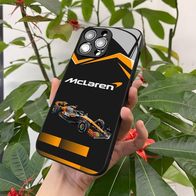 SuperCar M-McLarenS Handyhülle für iPhone mit schwarzer Glasabdeckung - Bild 1