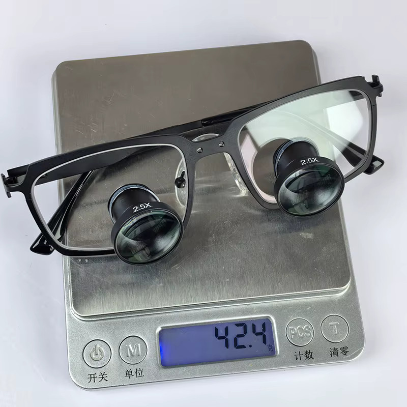 Ginghealy Dental-Chirurgie-Lupen, Titan-Rahmen, transparent - Bild 2