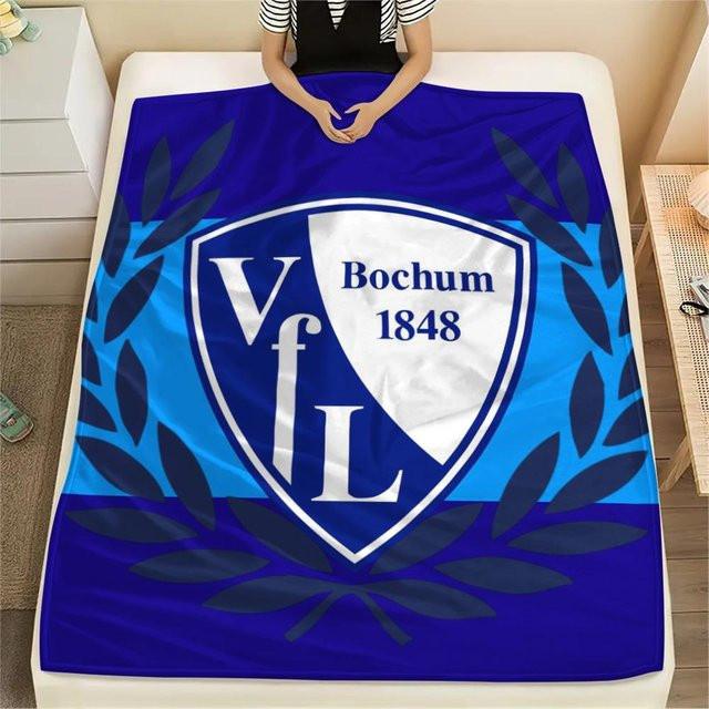 VfL Bochum 1848 Flanellblanke von On My Love Home, B/B: 80 x 120 cm - Bild 1