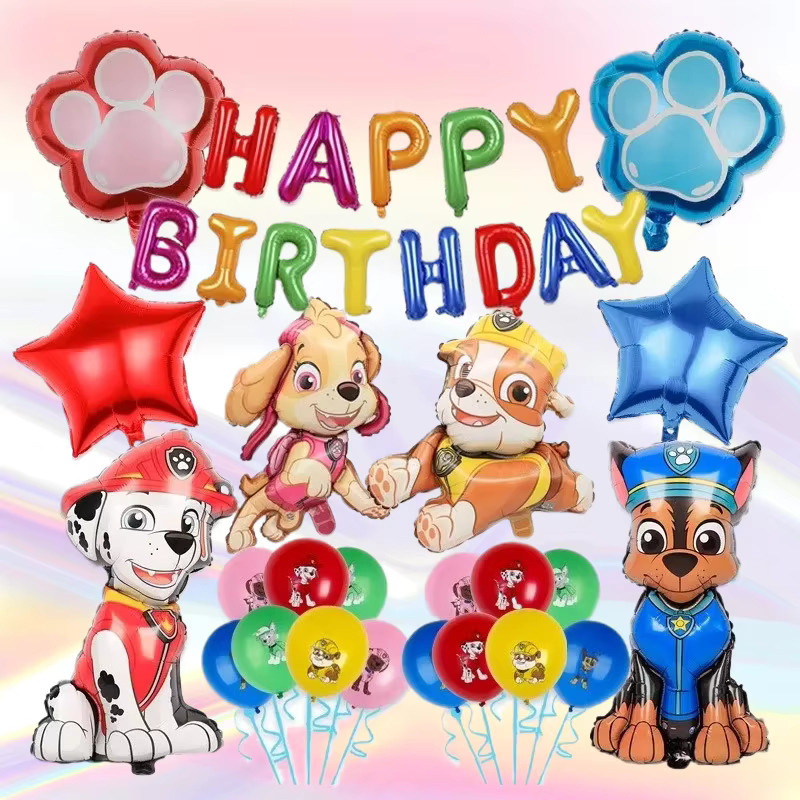 Paw Patrol Ballons, 36-teiliges Set, Niedliche Welpen-Humanoid-Ballons - Bild 2