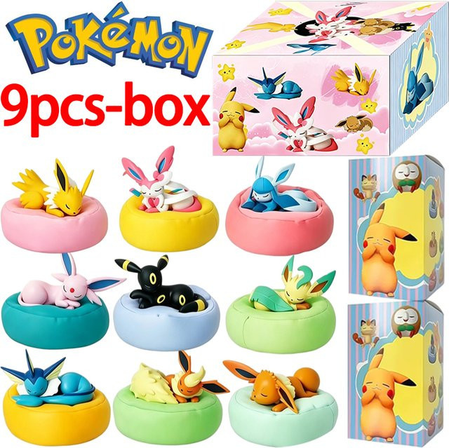 Bandai Pokémon Eevee Figuren-Set, 9-teiliges Set, PVC-Modell - Bild 1