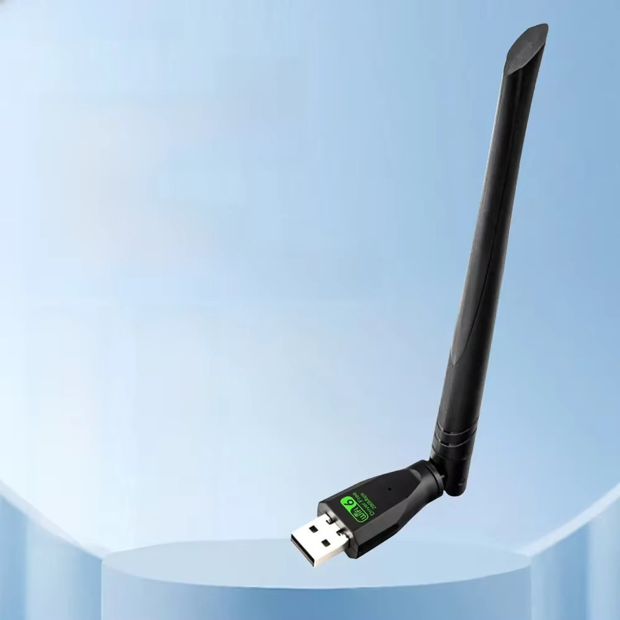 FENVI WIFI 6 USB-Adapter AX286 Netzwerkkarten-Dongle in Schwarz für Laptop und Windows 10 11 - Bild 1