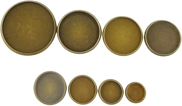 Boyute Cabochon Basis, Bronze, Gold, Vintage, Unisex - Bild 1
