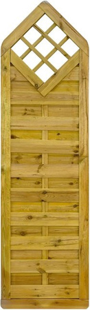 GartenLand Dichtzaun VARIO MASSIV Gerade mit Rankgitter aus Kiefernholz in Grün, B/H: 60 x 210 cm, kesseldruckimprägniert