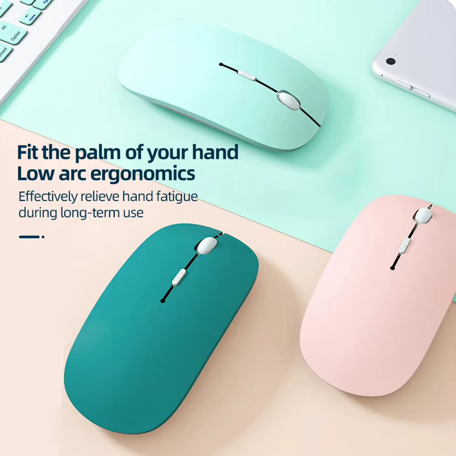 Ergonomische KAFNHCKA Bluetooth-Maus in Lila mit Silent Click für Gaming, Notebook und Tablet - Bild 2