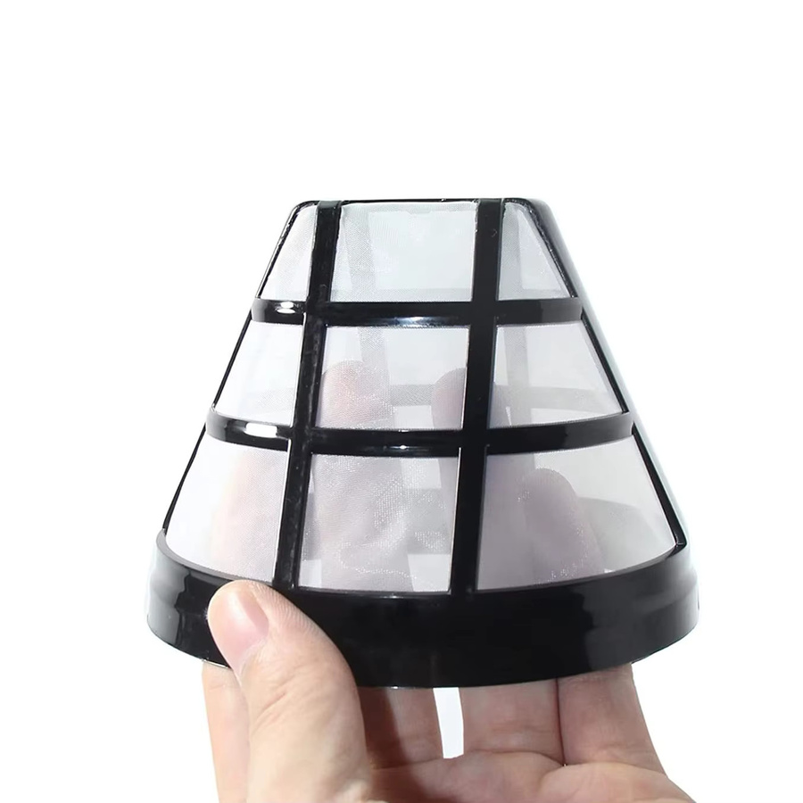 2er Pack wiederverwendbare Kaffeemaschinen-Siebfilter für Ninja Korb-Tropfkaffeemaschinen, Schwarz, passend für 8-12 Tassen - Bild 1