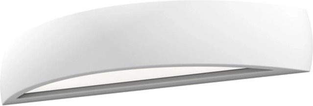 Rendl Wandleuchte Crescent L Up-Down aus Gips in Weiß mit 12 W - Bild 1