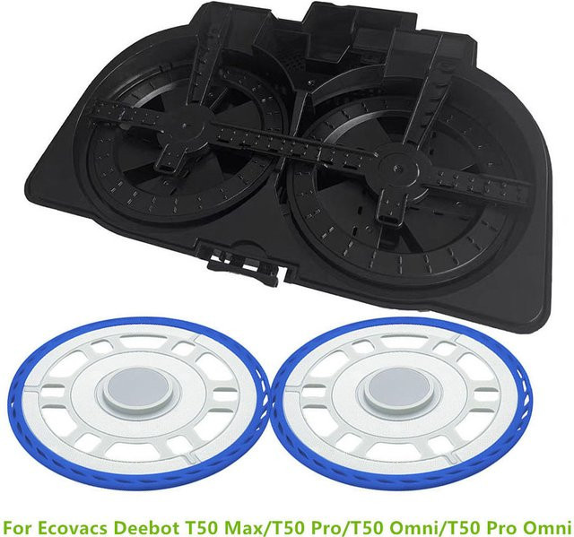 Mopp Tuch Halter Reinigung Station Tablett für Ecovacs Deebot T50 Max, T50 Pro, T50 Omni und T50 Pro Omni in Schwarz - Bild 1