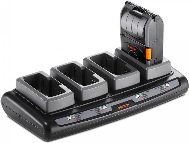 Bixolon 4-Fach Ladestation in Schwarz inklusive Netzteil und Netzkabel passend für SPP-R210 (mit PBP-R200_V2/STD) (PQD-R210/STD) - Bild 1
