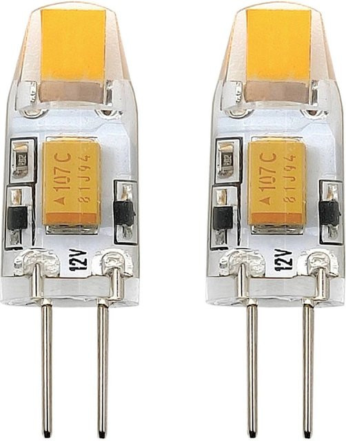 Eglo LED-Leuchtmittel G4 Warmweiß dimmbar transparent Höhe: 3,1 cm, Durchmesser: 1 cm - Bild 1