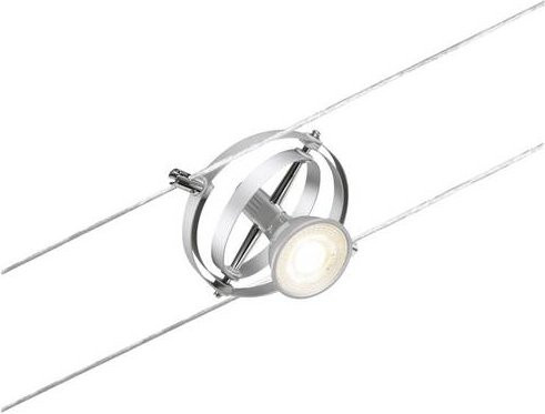 Paulmann Niedervolt-Schienensystem-Set GU5.3 in Chrom matt mit warmweißem Licht - Bild 1