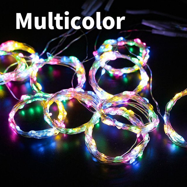Kongdii LED-Vorhang-Lichterkette RGB Bunt mit Fernbedienung, Timer und Dimmfunktion, USB- und Batteriebetrieb, B/H: 3 x 3 m - Bild 1