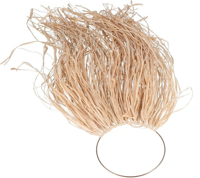 KONNWEI Wanddekoration im pastoralen Stil aus gewebtem Raffia als hängender Wandhintergrund - Bild 1