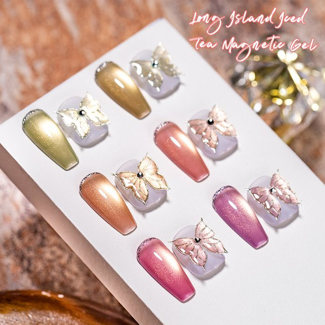 Mtssii Magnetisches Nagelgel-Set, Schimmernd, UV/LED-Gel - Bild 1